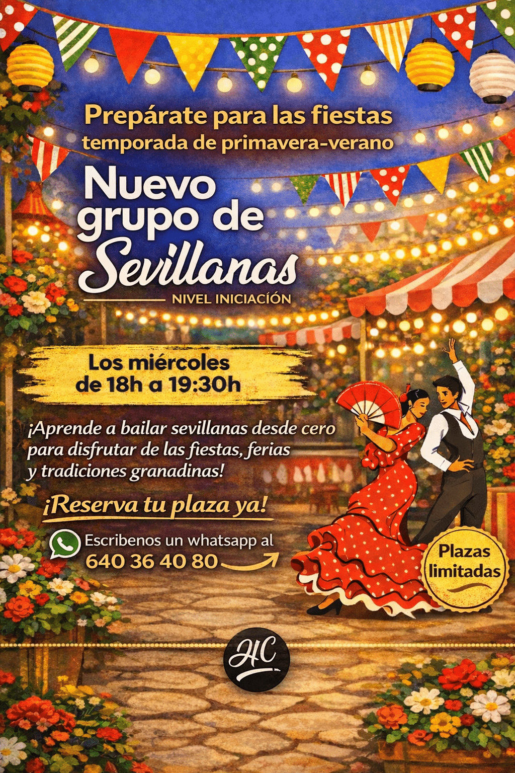 Clases de Sevillanas en Granada. <br /><span>Aprende las Sevillanas y su Compás</span>